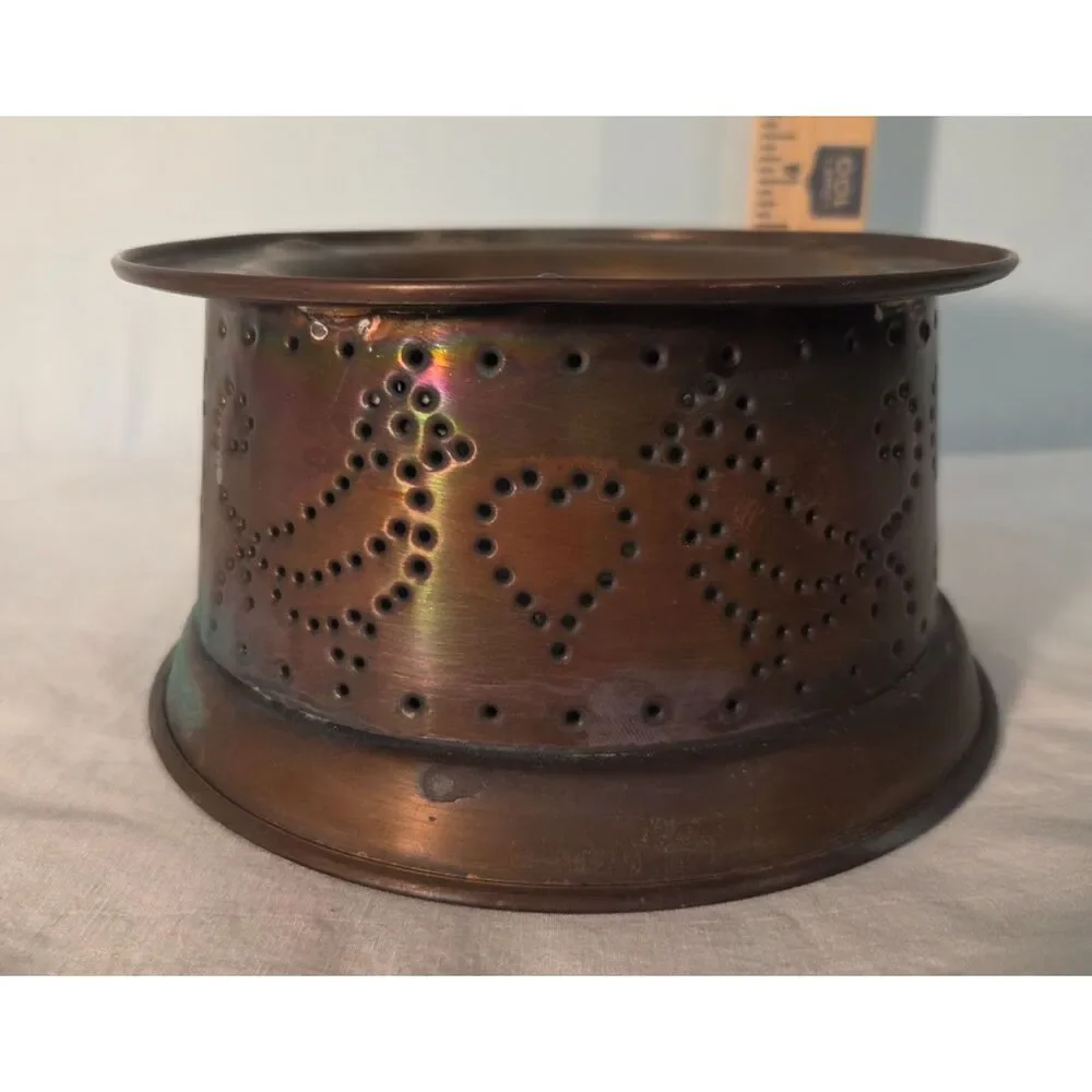 Pfaltzgraff Village Copper Warmer Candle Holder Potpourri Stand